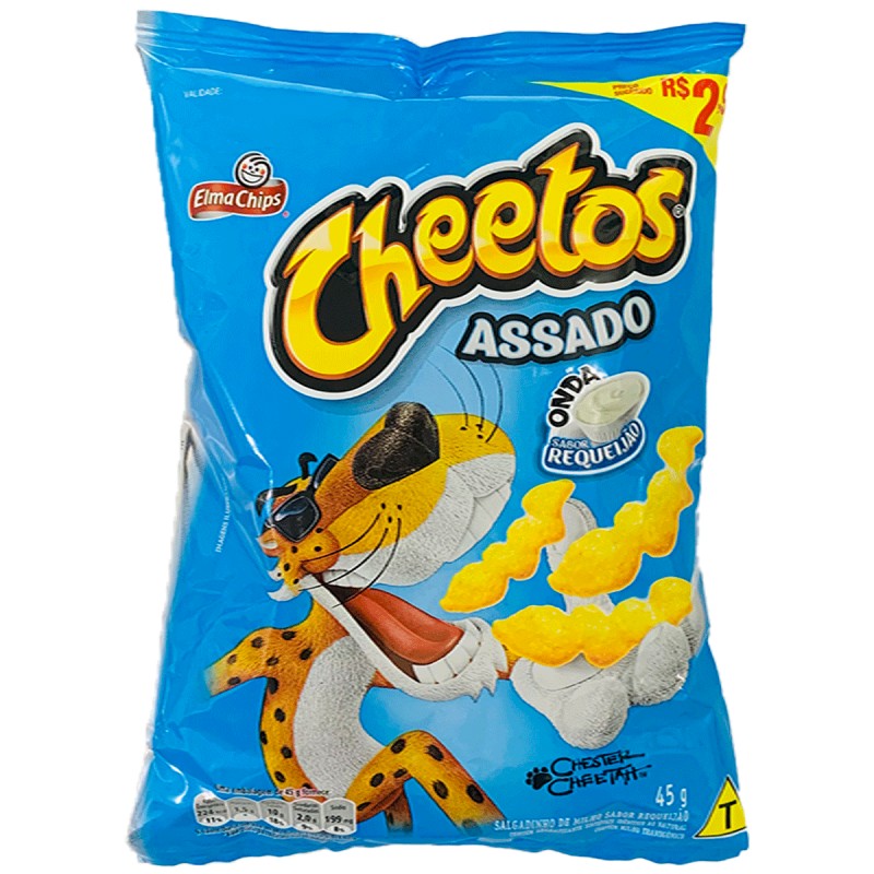Cheetos Assado Onda Sabor Requeijao 🇧🇷 